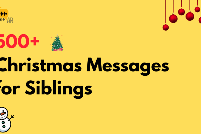 Christmas Messages for Siblings – Heartfelt, Sweet & Simple Wishes