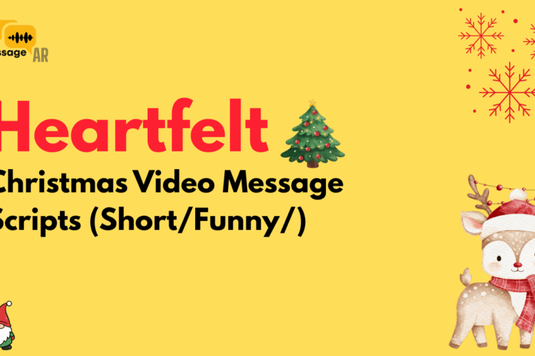 25 Christmas Video Message Scripts (Short/Funny/Heartfelt)