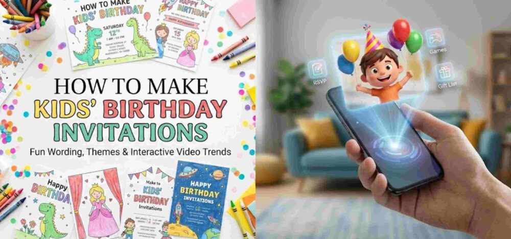 How to Make Kids’ Birthday Invitations: Fun Wording, Themes & Interactive Video Trends