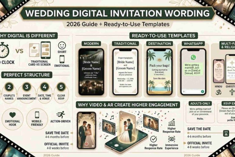 Wedding Digital Invitation Wording (2026 Guide + Ready-to-Use Templates)