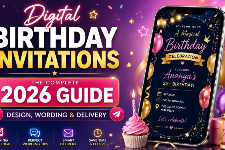 Digital Birthday Invitations: The Complete 2026 Guide to Design, Wording & Delivery