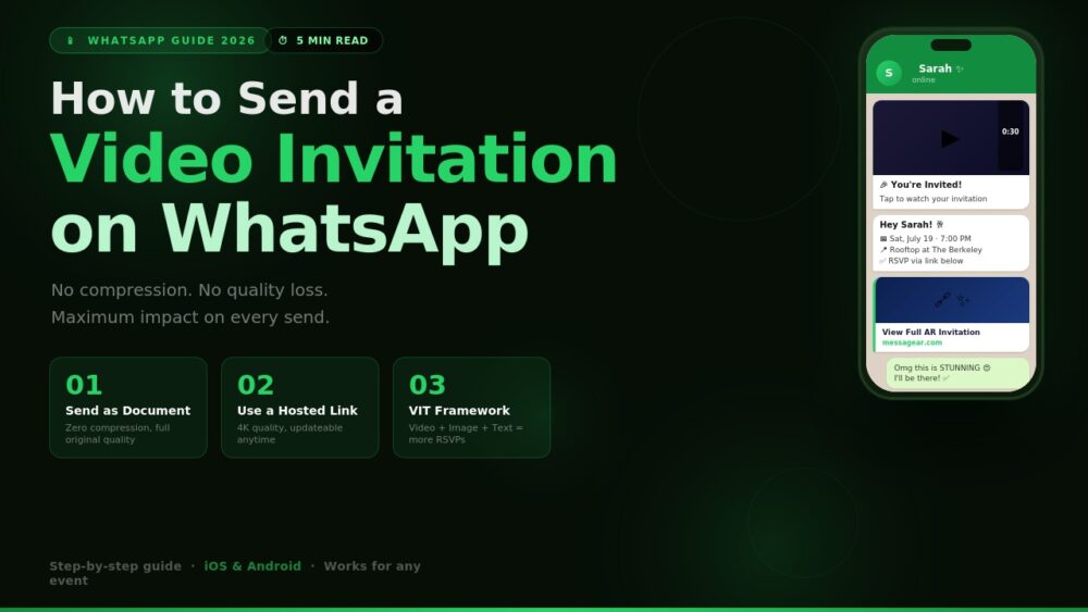 How to Send a Video Invitation on WhatsApp (The Right Way)
