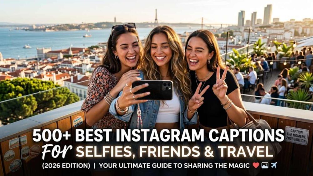 500+ Best Instagram Captions for Selfies, Friends & Travel (2026)