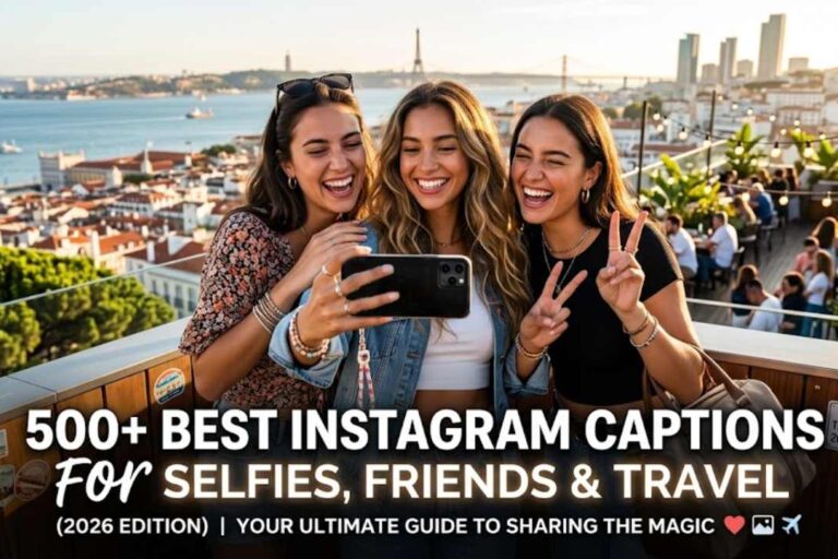 500+ Best Instagram Captions for Selfies, Friends & Travel (2026)