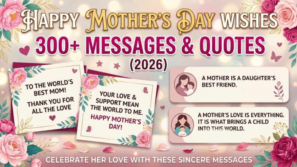 Happy Mother’s Day Wishes: 300+ Messages & Quotes (2026)