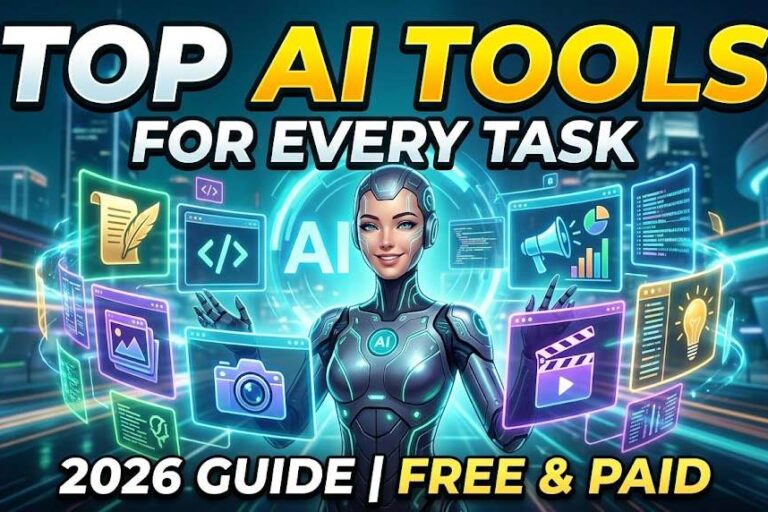 Top AI Tools for Every Task in 2026: Free, Paid and Everything in Between