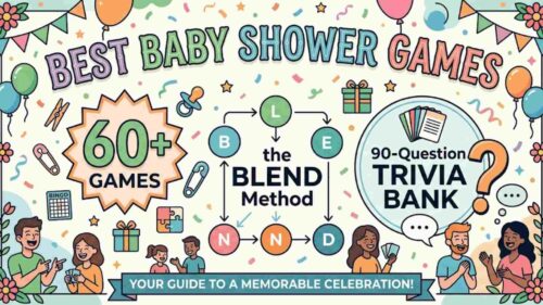 Best Baby Shower Games: 60+ Games, the BLEND Method, and a 90-Question Trivia Bank