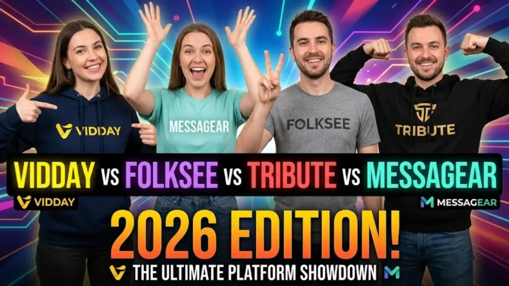 VidDay vs Folksee vs Tribute vs MessageAR (2026)